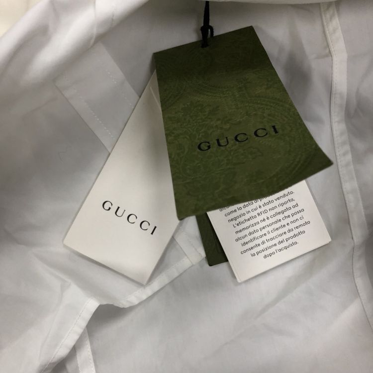 Gucci Gucci White Cotton Bow Blouse Size 38 Size XS / US 0-2 / IT 36-38 - 12 Thumbnail