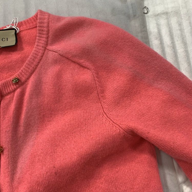 Gucci Gucci Pink Wool Cashmere Cardigan Size M Size M / US 6-8 / IT 42-44 - 6 Thumbnail