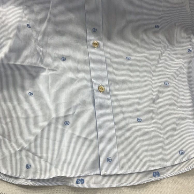 Gucci Gucci GG Logo Striped Shirt US S Size US S / EU 44-46 / 1 - 9 Thumbnail