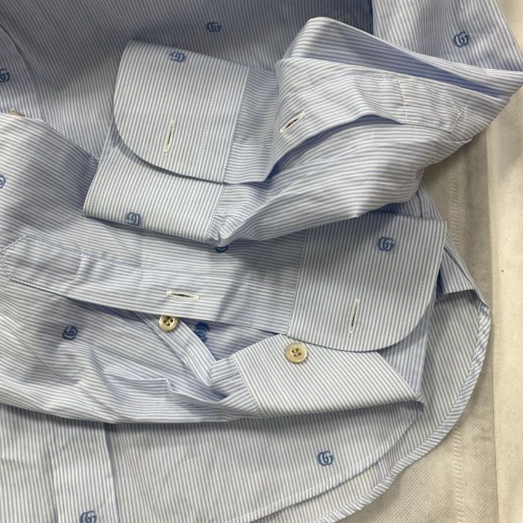 Gucci Gucci GG Logo Striped Shirt US S Size US S / EU 44-46 / 1 - 10 Thumbnail