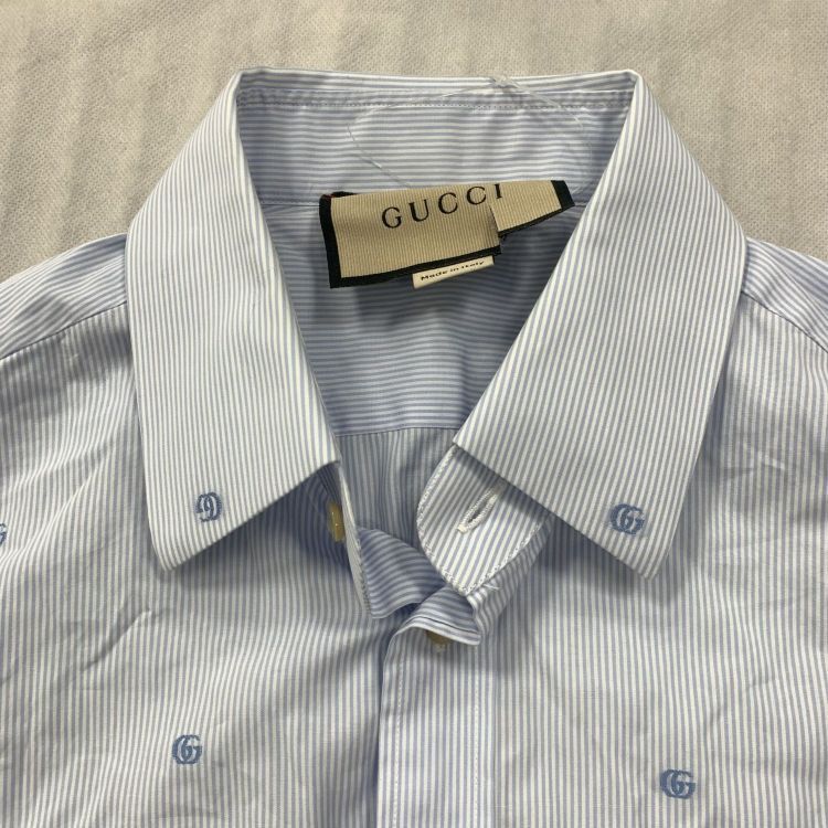Gucci Gucci GG Logo Striped Shirt US S Size US S / EU 44-46 / 1 - 7 Thumbnail