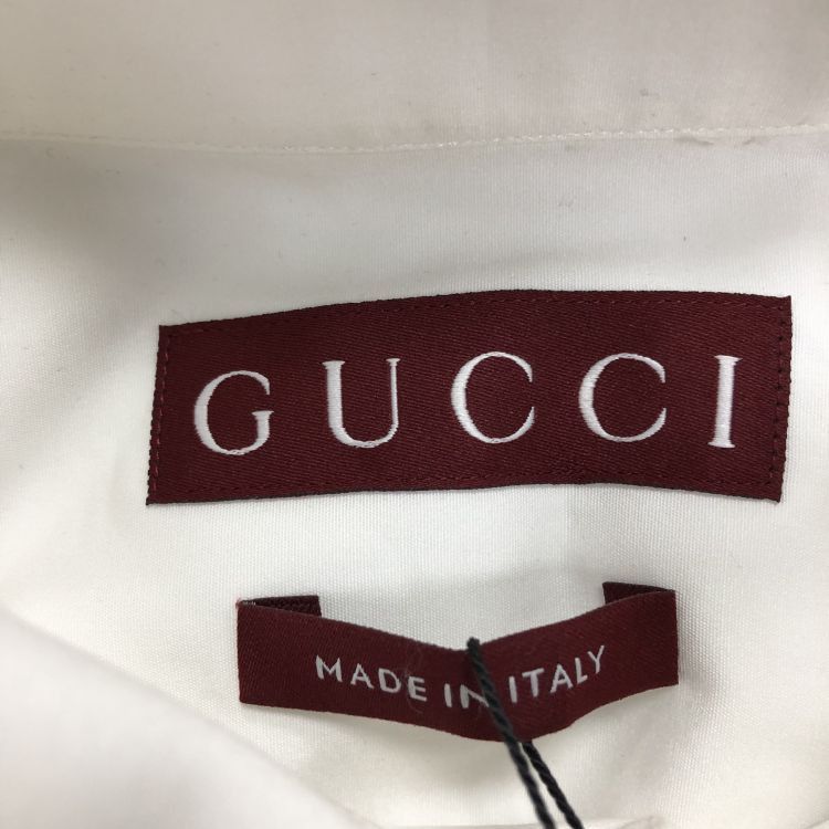 Gucci Gucci White Cotton Button Up Shirt Size 46 Size US S / EU 44-46 / 1 - 3 Thumbnail