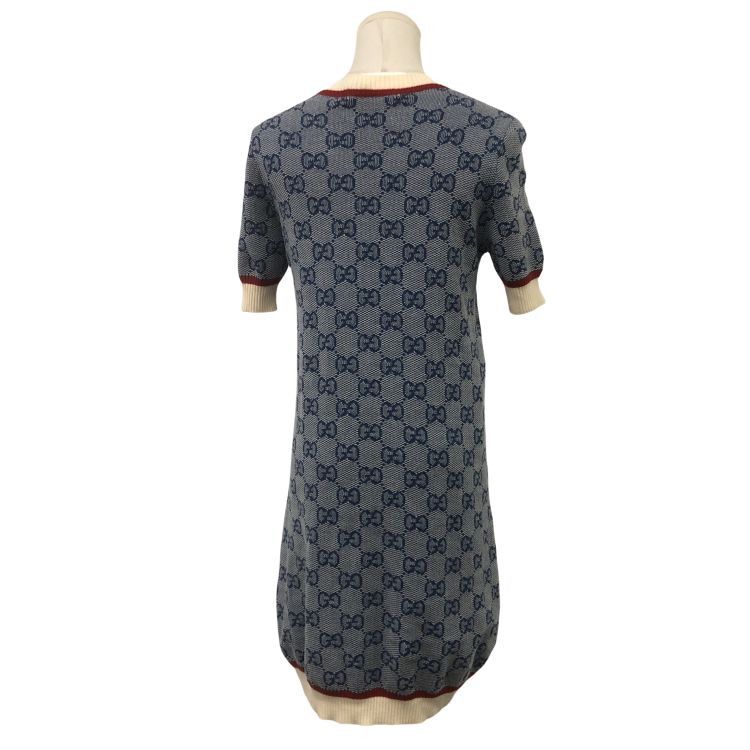 Gucci Gucci GG Monogram Knit Mini Dress Size S Size S / US 4 / IT 40 - 2 Thumbnail