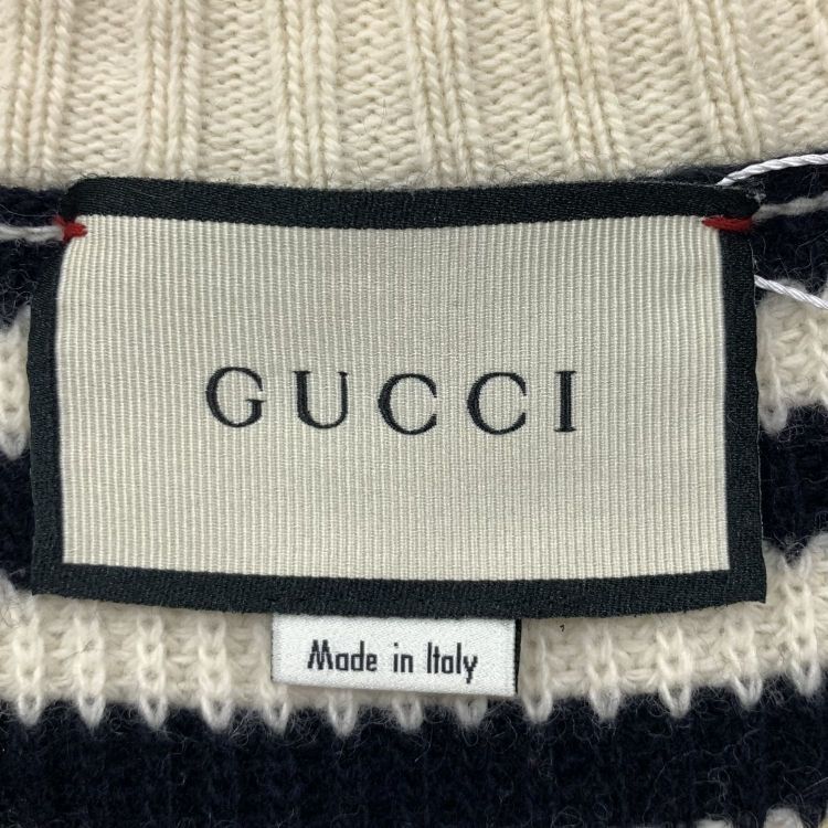 Gucci Gucci Striped Pearl Button Cardigan Size M Size M / US 6-8 / IT 42-44 - 3 Thumbnail