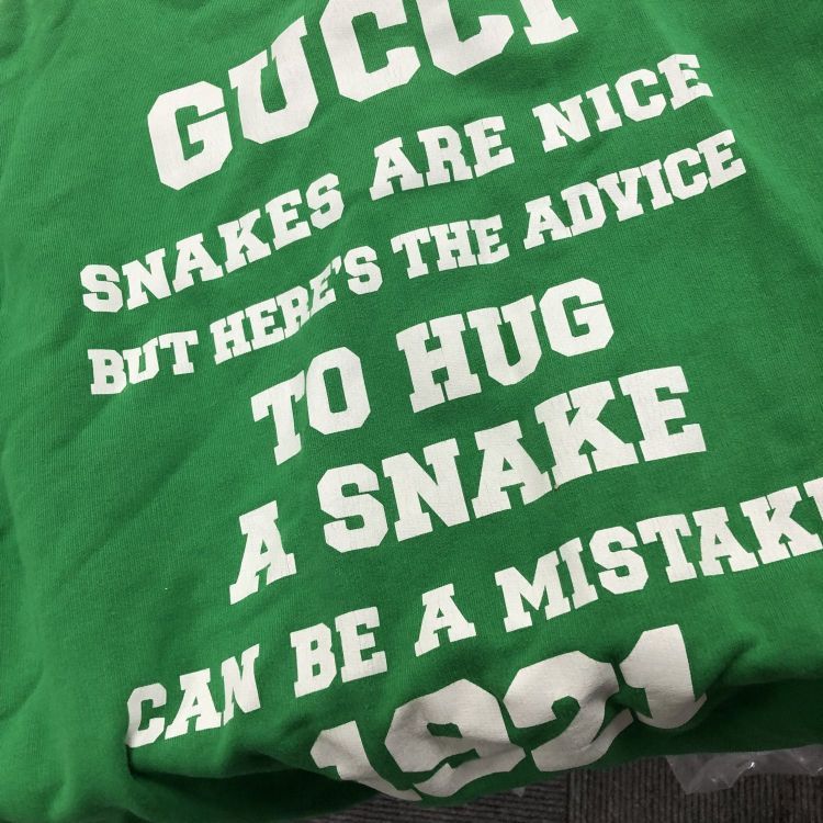 Gucci Gucci Snake Slogan Graphic Sweatshirt Size M Size US M / EU 48-50 / 2 - 6 Thumbnail