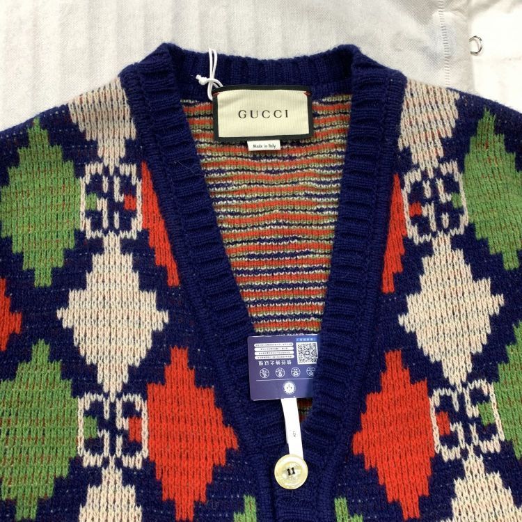 Gucci Gucci GG Argyle Cardigan US XS Size US XS / EU 42 / 0 - 9 Thumbnail