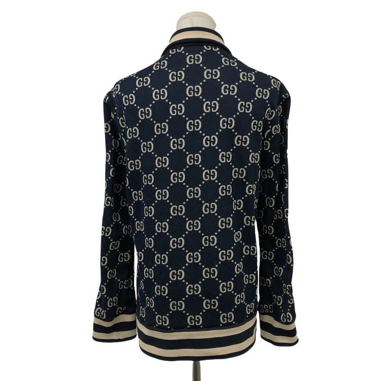 Gucci Gucci GG Monogram Knit Zip-Up Jacket Size M Size US M / EU 48-50 / 2 - 2 Thumbnail