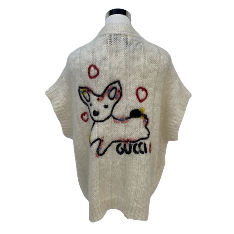 Gucci Gucci Dog Embroidery Mohair Knit Vest Size M Size M / US 6-8 / IT 42-44 - 2 Thumbnail