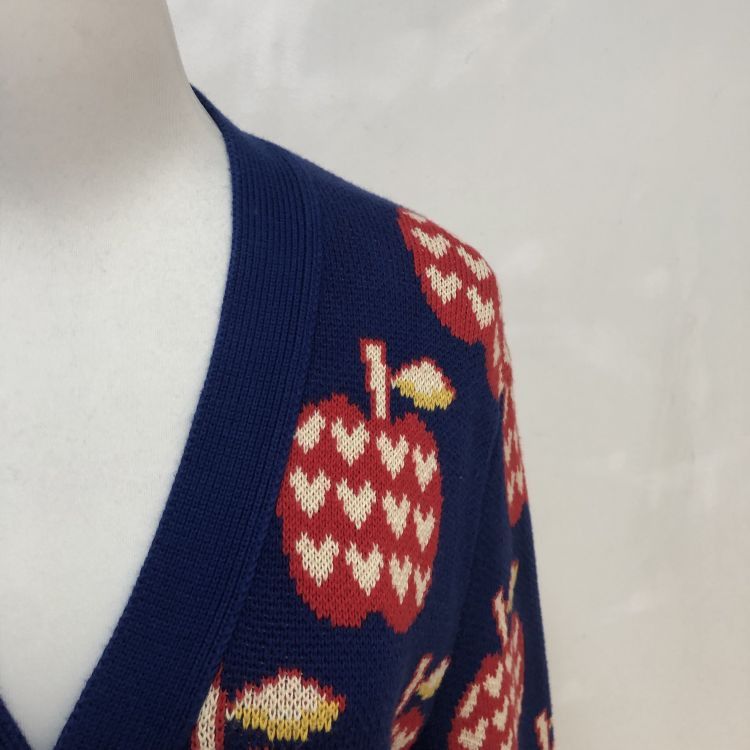 Gucci Gucci Apple Print Cardigan Size XS Size US XS / EU 42 / 0 - 7 Thumbnail