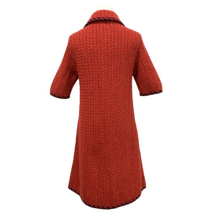 Gucci Gucci Red Knit Button Dress Size S Size S / US 4 / IT 40 - 2 Thumbnail