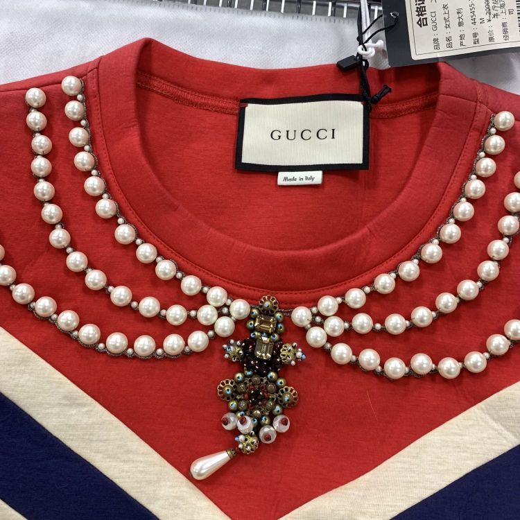 Gucci Gucci Pearl Embellished Sweatshirt Size M Size M / US 6-8 / IT 42-44 - 10 Thumbnail