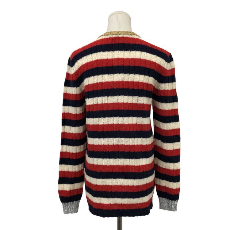Gucci Gucci Planet Patch Striped Sweater Size L Size US L / EU 52-54 / 3 - 2 Thumbnail