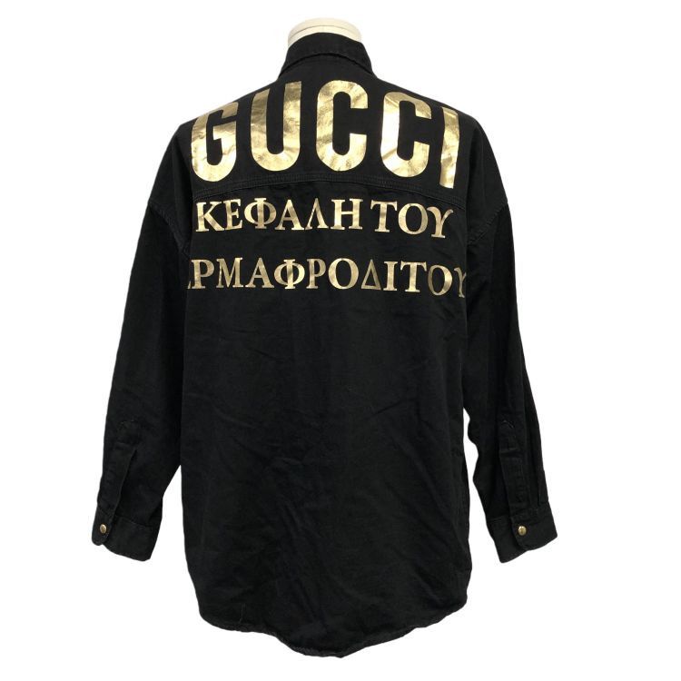 Gucci Gucci Greek Text Print Shirt Size S Size US S / EU 44-46 / 1 - 2 Thumbnail