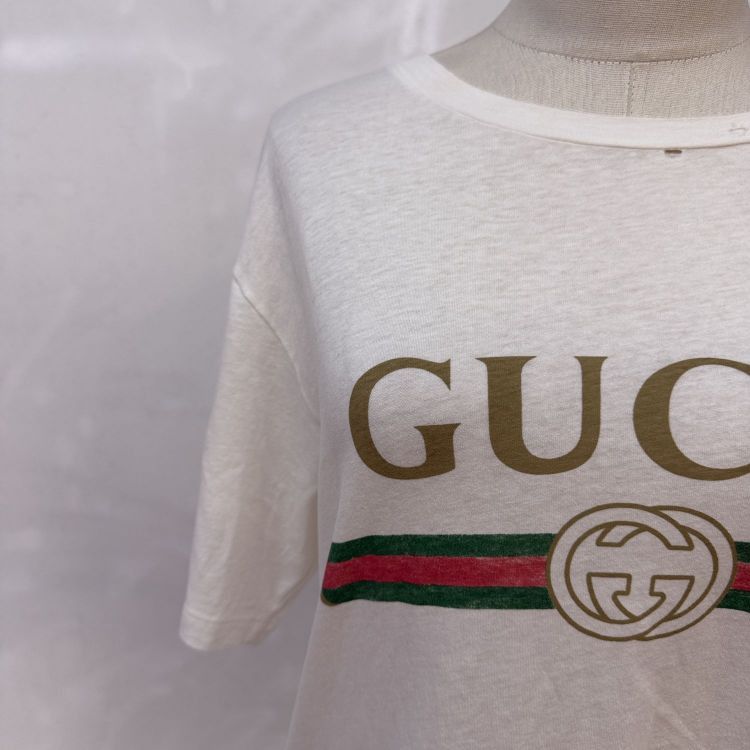 Gucci Gucci Flower Logo Print T-Shirt Size XS Size US XS / EU 42 / 0 - 8 Thumbnail