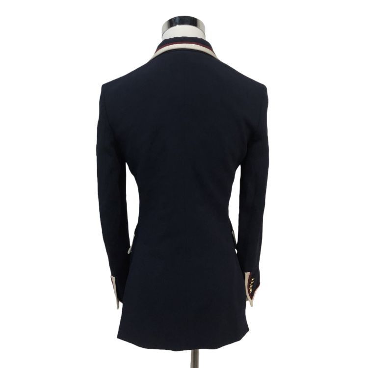 Gucci Gucci Navy Trimmed Blazer Size 38 Size XS / US 0-2 / IT 36-38 - 2 Thumbnail