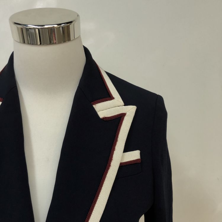Gucci Gucci Navy Trimmed Blazer Size 38 Size XS / US 0-2 / IT 36-38 - 7 Thumbnail