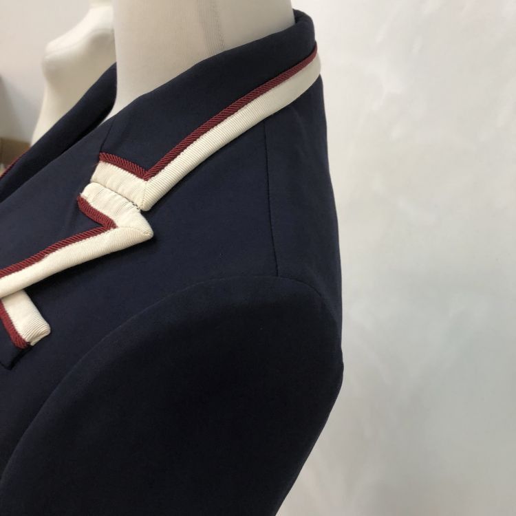 Gucci Gucci Navy Trimmed Blazer Size 38 Size XS / US 0-2 / IT 36-38 - 8 Thumbnail