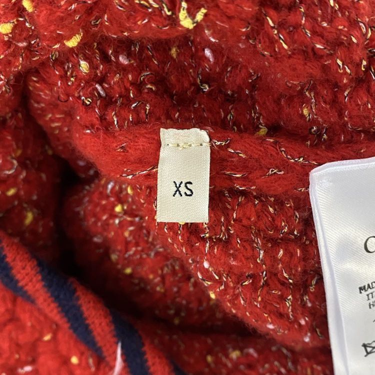 Gucci Gucci Red Textured Knit Mini Dress Size XS Size XS / US 0-2 / IT 36-38 - 4 Thumbnail