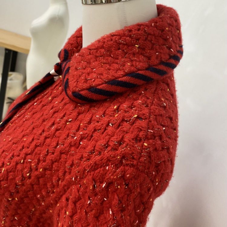 Gucci Gucci Red Textured Knit Mini Dress Size XS Size XS / US 0-2 / IT 36-38 - 8 Thumbnail