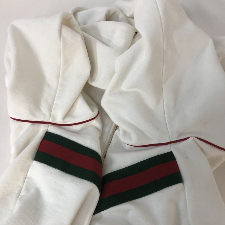 Gucci Gucci Stripe Logo Zip Hoodie Size S Size US S / EU 44-46 / 1 - 11 Thumbnail