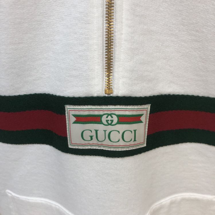 Gucci Gucci Stripe Logo Zip Hoodie Size S Size US S / EU 44-46 / 1 - 6 Thumbnail