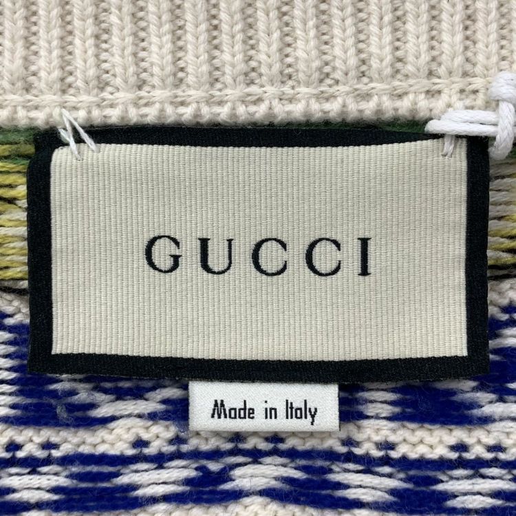Gucci Gucci Fruit Pattern Knit Sweater Size L Size US L / EU 52-54 / 3 - 3 Thumbnail