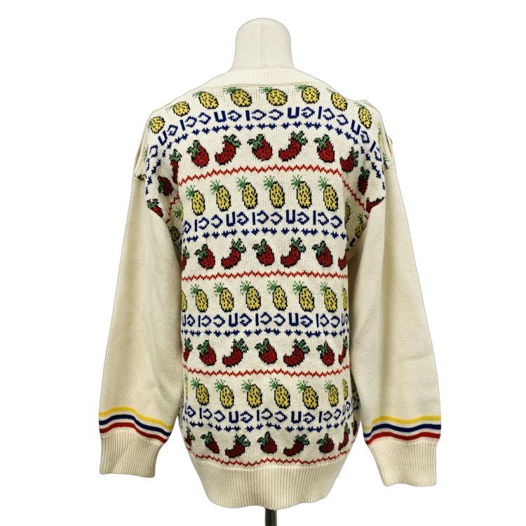 Gucci Gucci Fruit Pattern Knit Sweater Size L Size US L / EU 52-54 / 3 - 2 Thumbnail