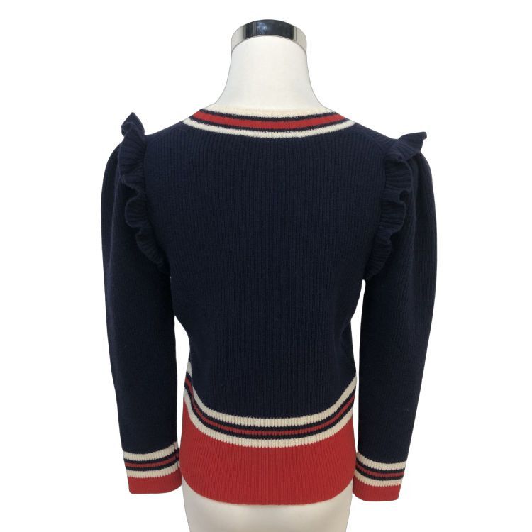 Gucci Gucci Ruffle Trim Cardigan Size M Size M / US 6-8 / IT 42-44 - 2 Thumbnail