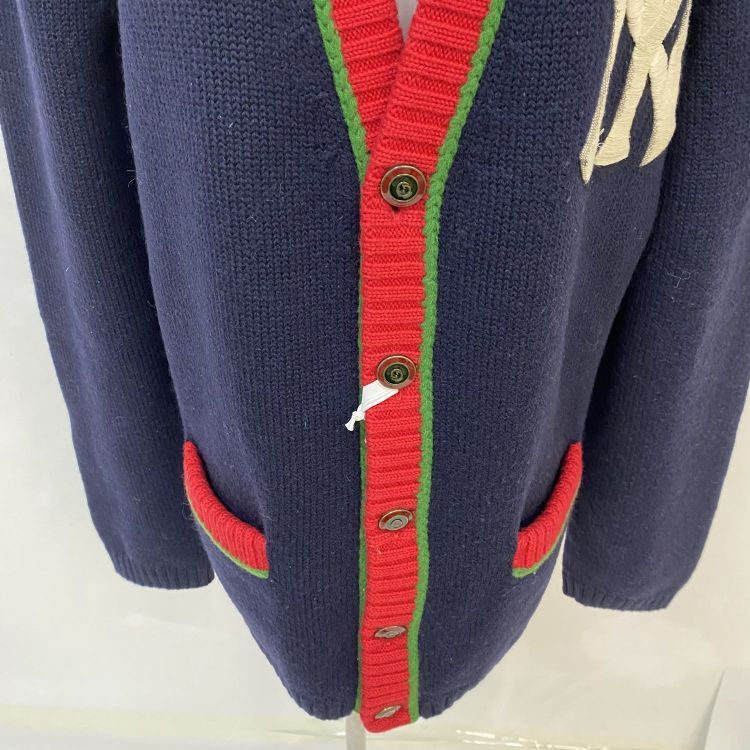 Gucci Gucci NY Yankees Wool Cardigan Size M Size US M / EU 48-50 / 2 - 7 Thumbnail