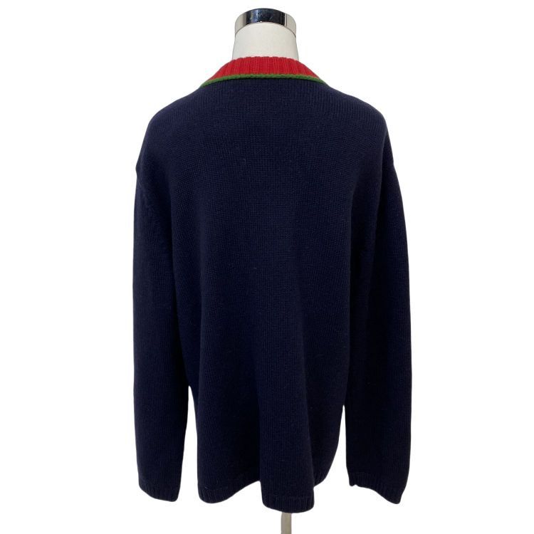 Gucci Gucci NY Yankees Wool Cardigan Size M Size US M / EU 48-50 / 2 - 2 Thumbnail