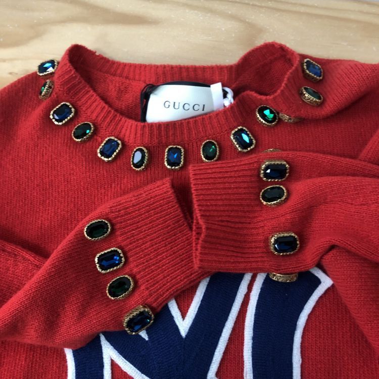 Gucci Gucci x New York Yankees Logo Jewel Knit Sweater Size S Size US S / EU 44-46 / 1 - 13 Thumbnail