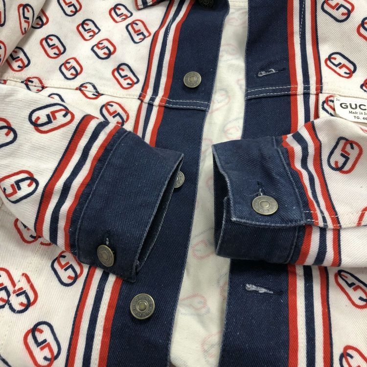 Gucci Gucci Interlocking G Denim Jacket US S Size US S / EU 44-46 / 1 - 8 Thumbnail