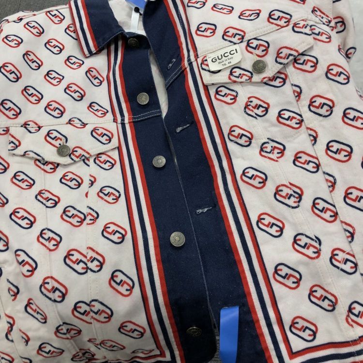 Gucci Gucci Interlocking G Denim Jacket US S Size US S / EU 44-46 / 1 - 7 Thumbnail