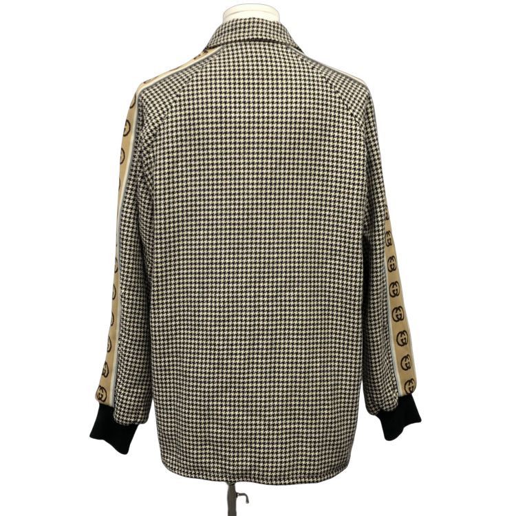 Gucci Gucci Houndstooth Logo Tape Jacket Size 50 Size US M / EU 48-50 / 2 - 2 Thumbnail