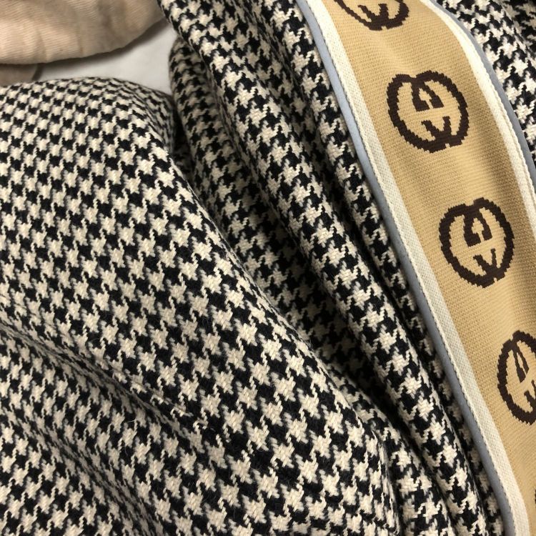 Gucci Gucci Houndstooth Logo Tape Jacket Size 50 Size US M / EU 48-50 / 2 - 10 Thumbnail