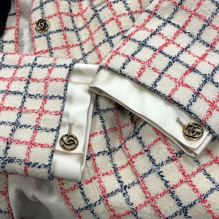 Gucci Gucci Plaid Tweed Jacket Size 42 Size M / US 6-8 / IT 42-44 - 8 Thumbnail