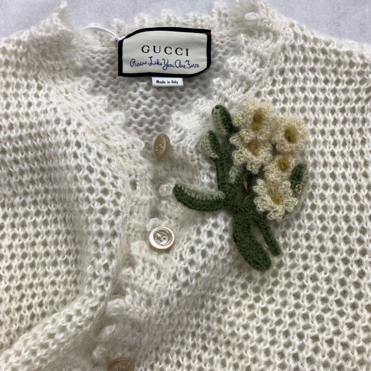 Gucci Gucci Floral Mohair Knit Cardigan Size M Size M / US 6-8 / IT 42-44 - 5 Thumbnail