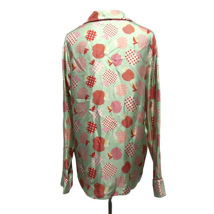 Gucci Gucci Apple Print Silk Pajama Shirt IT 44 Size M / US 6-8 / IT 42-44 - 2 Thumbnail