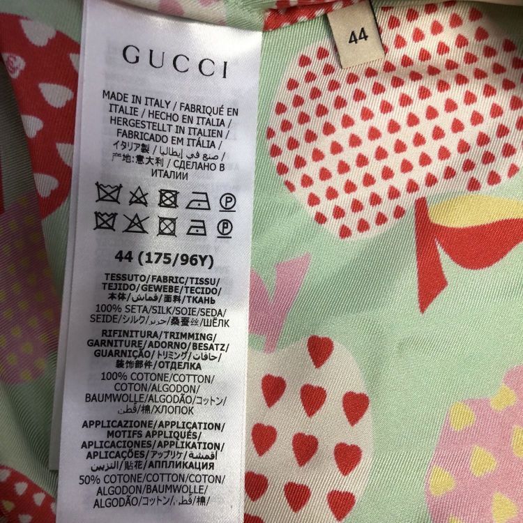 Gucci Gucci Apple Print Silk Pajama Shirt IT 44 Size M / US 6-8 / IT 42-44 - 5 Thumbnail
