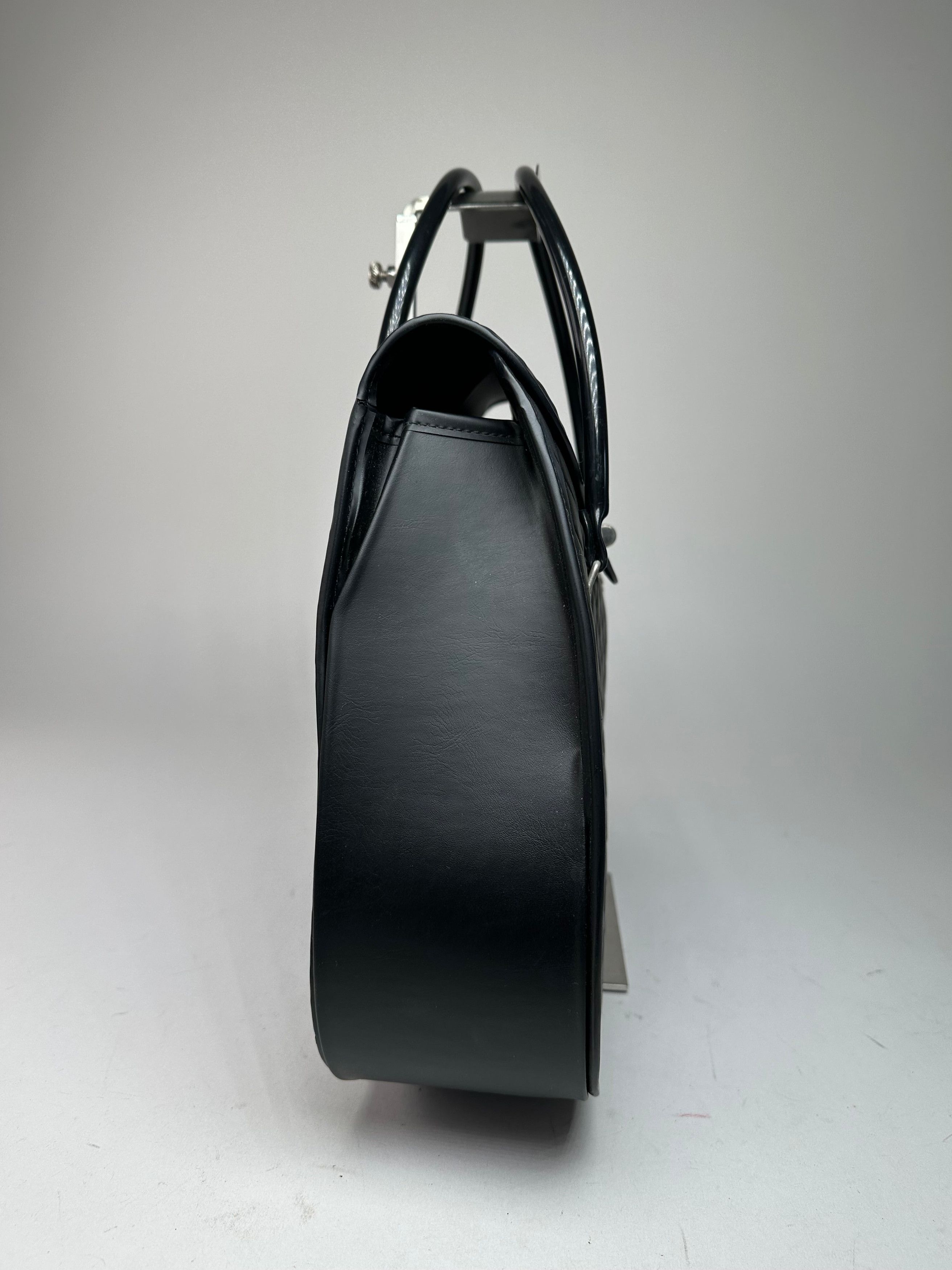Comme des Garcons Vintage Comme des Garçons Patent Quilted Top-Handle Bag Blac Size ONE SIZE - 6 Thumbnail