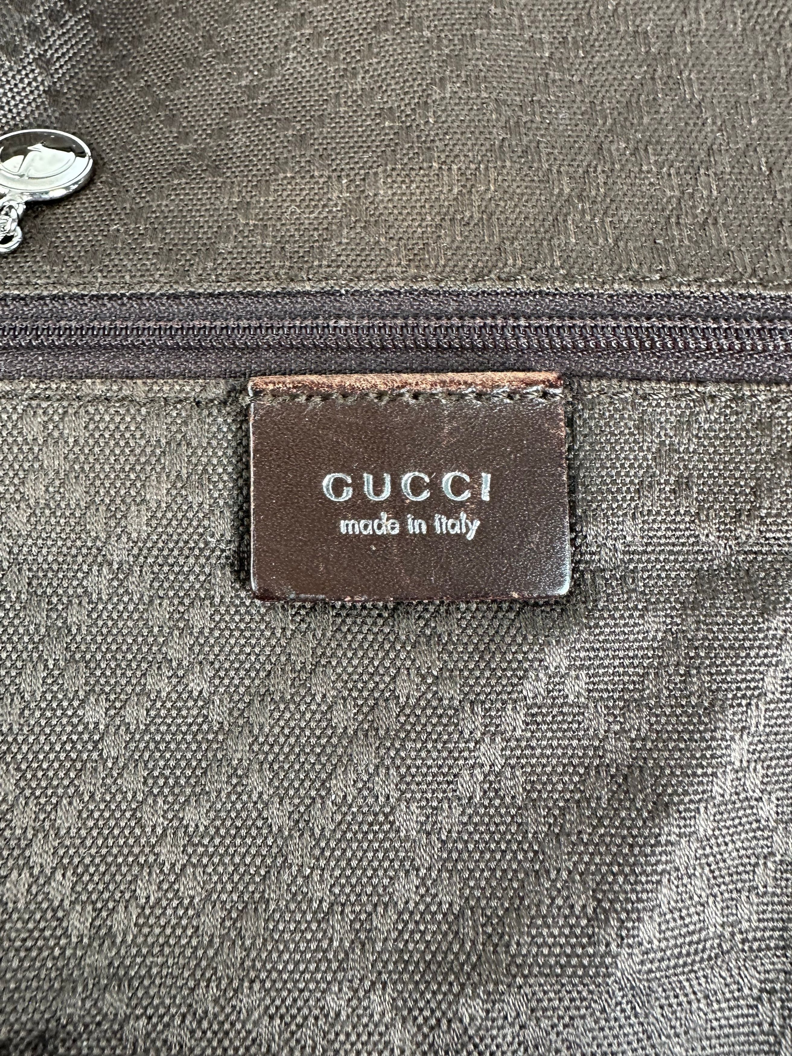 Gucci Vintage Fabric Shoulder Bag Brown Size ONE SIZE - 7 Thumbnail