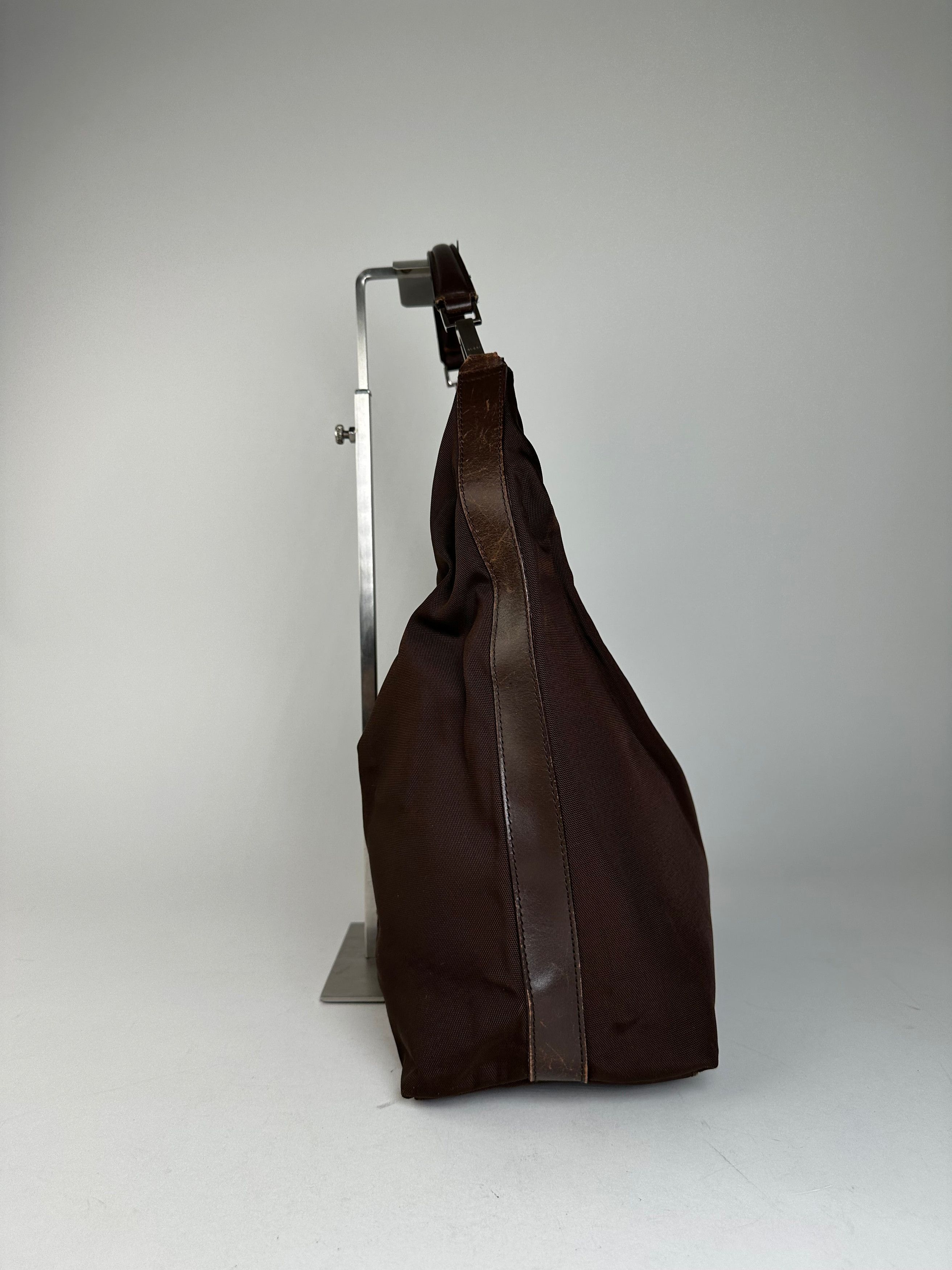 Gucci Vintage Fabric Shoulder Bag Brown Size ONE SIZE - 8 Thumbnail