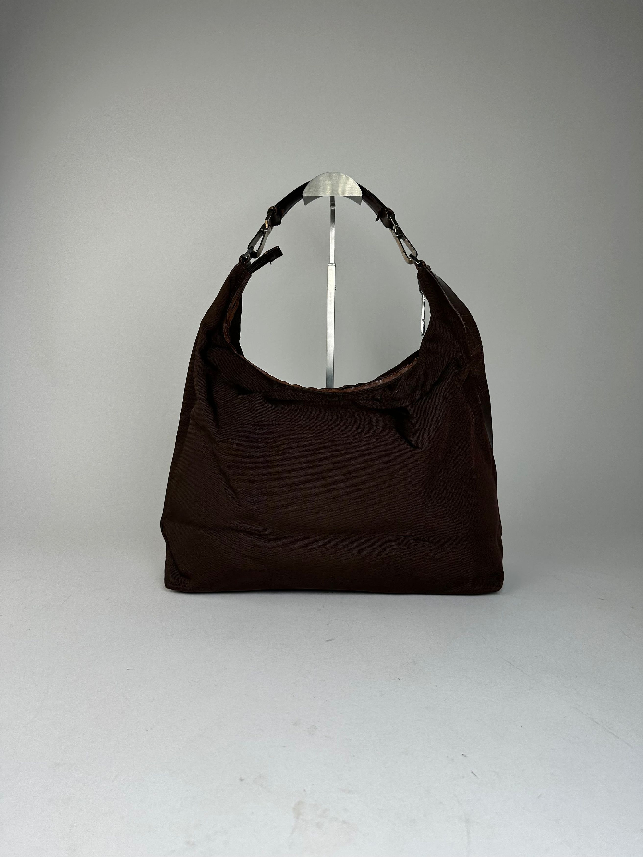 Gucci Vintage Fabric Shoulder Bag Brown Size ONE SIZE - 14 Thumbnail