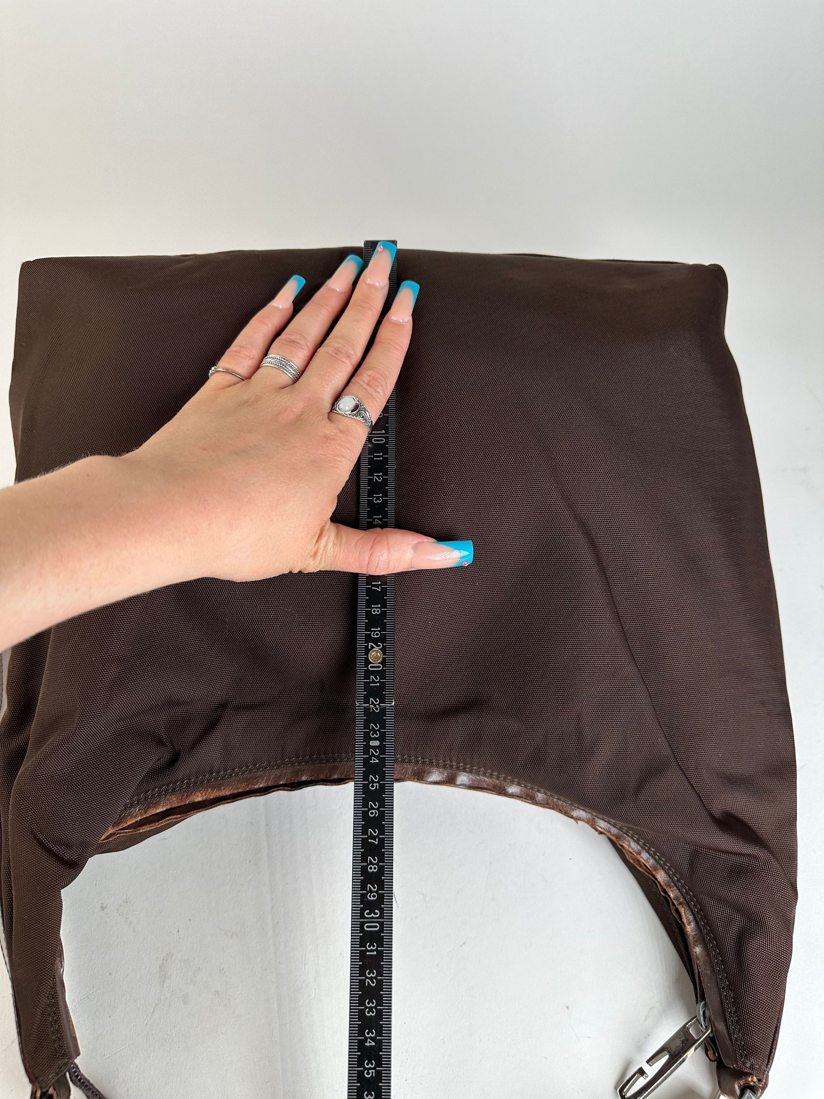 Gucci Vintage Fabric Shoulder Bag Brown Size ONE SIZE - 12 Thumbnail
