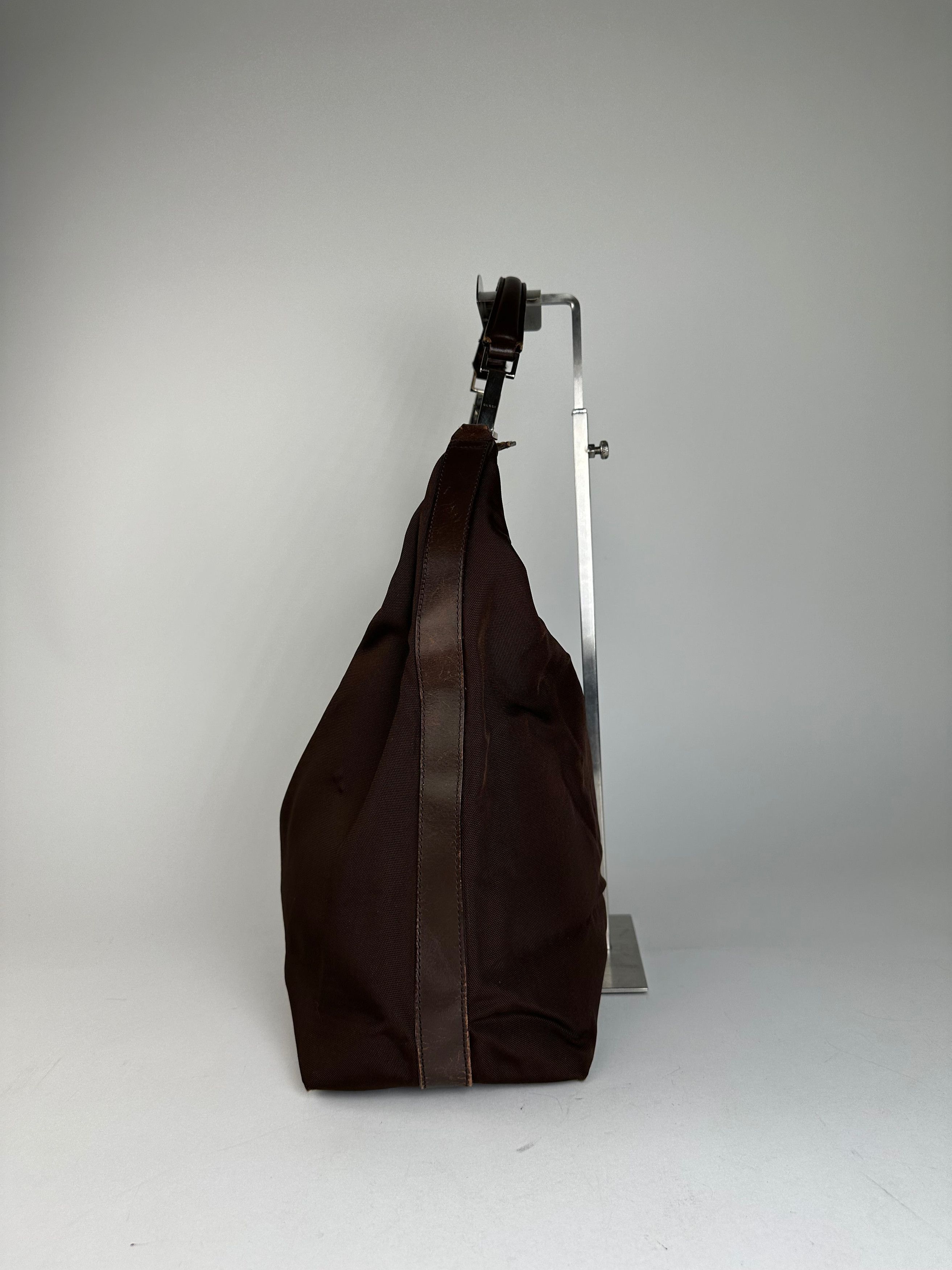 Gucci Vintage Fabric Shoulder Bag Brown Size ONE SIZE - 6 Thumbnail