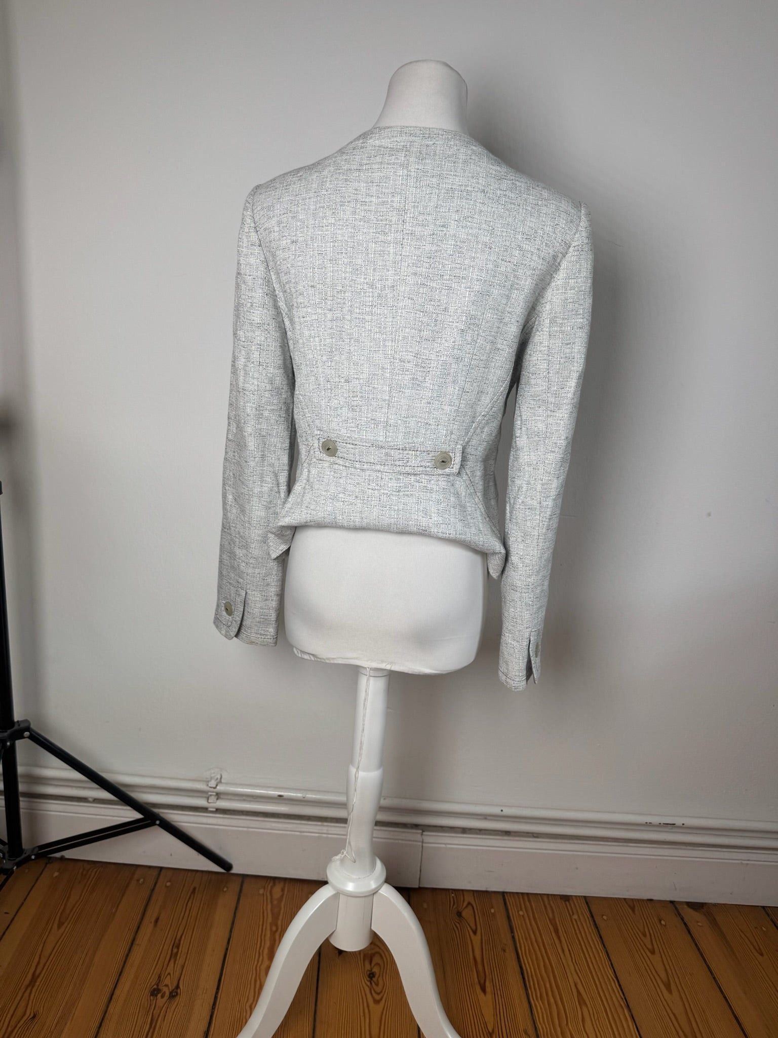 Courreges Vintage Tweed Jacket Light Size M / US 6-8 / IT 42-44 - 15 Thumbnail