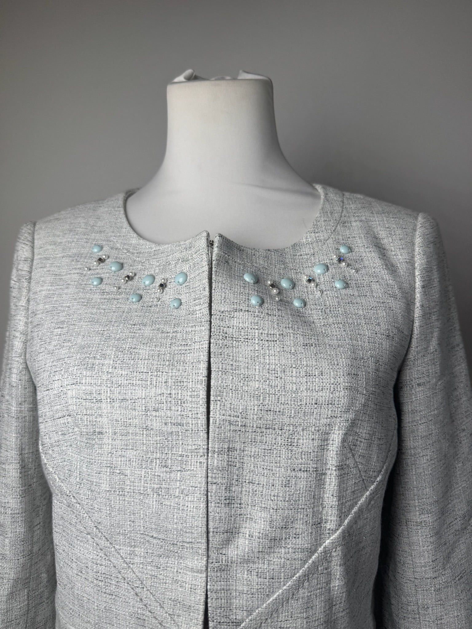 Courreges Vintage Tweed Jacket Light Size M / US 6-8 / IT 42-44 - 6 Thumbnail