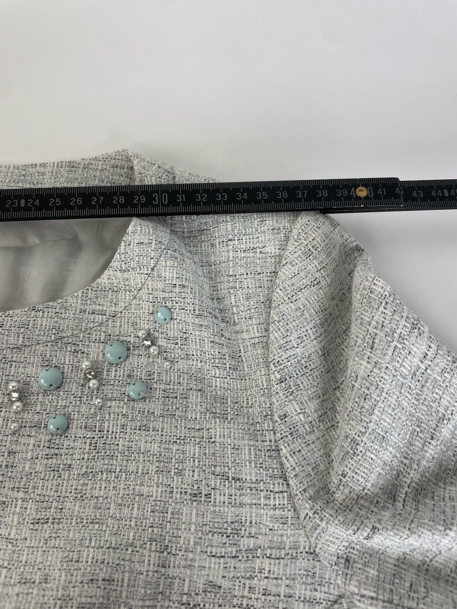 Courreges Vintage Tweed Jacket Light Size M / US 6-8 / IT 42-44 - 9 Thumbnail