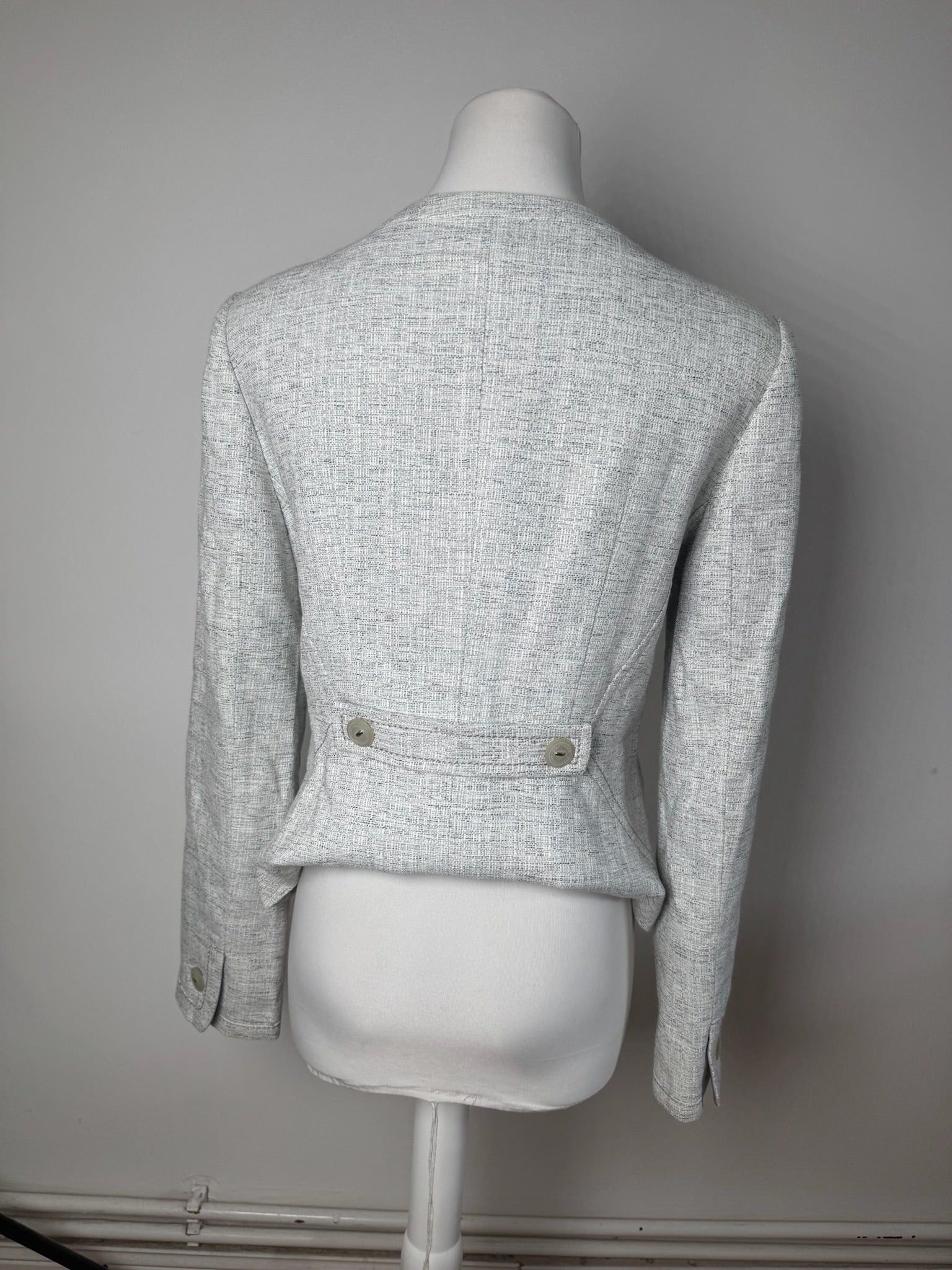 Courreges Vintage Tweed Jacket Light Size M / US 6-8 / IT 42-44 - 3 Thumbnail