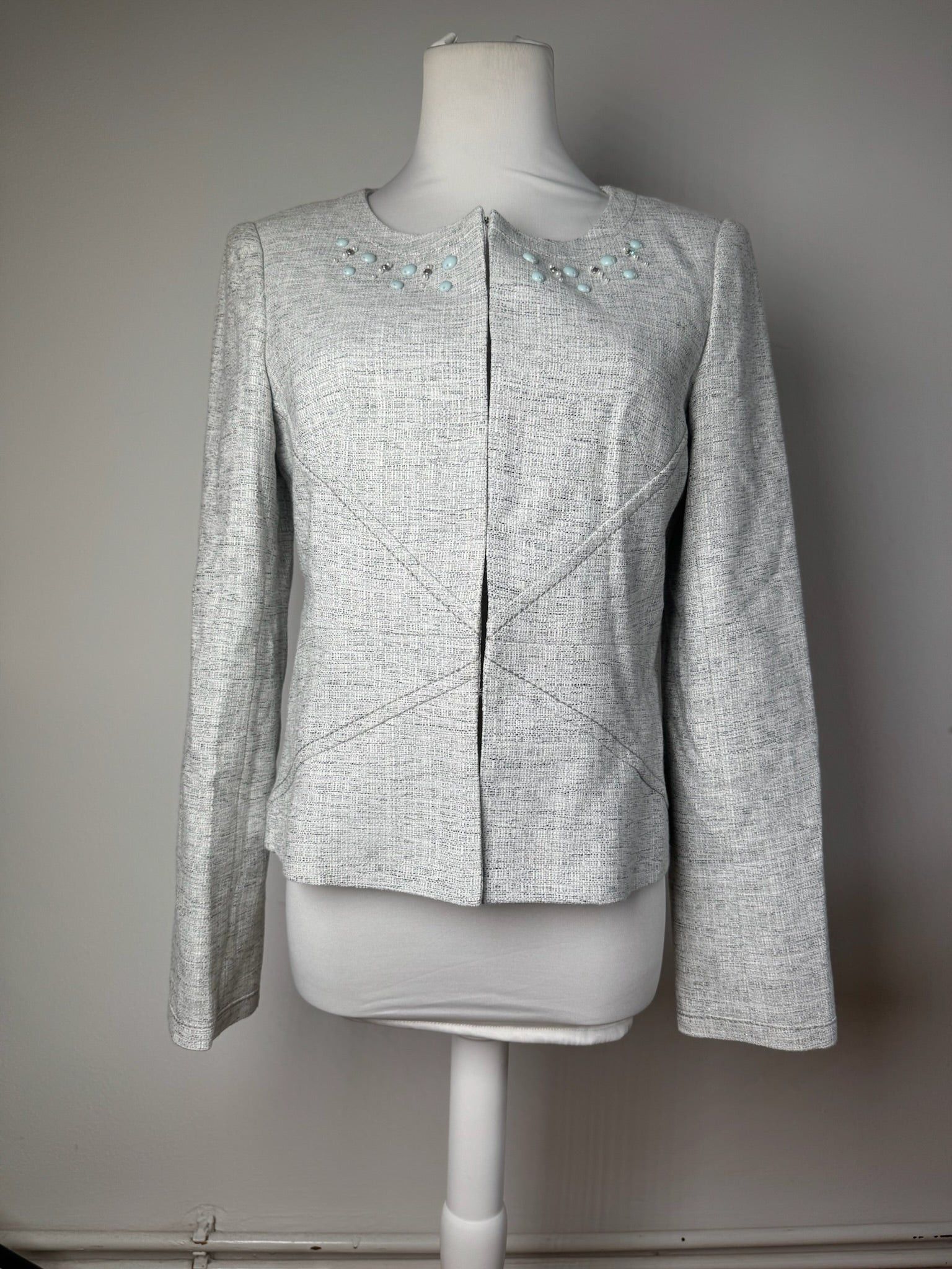 Courreges Vintage Tweed Jacket Light Size M / US 6-8 / IT 42-44 - 14 Thumbnail